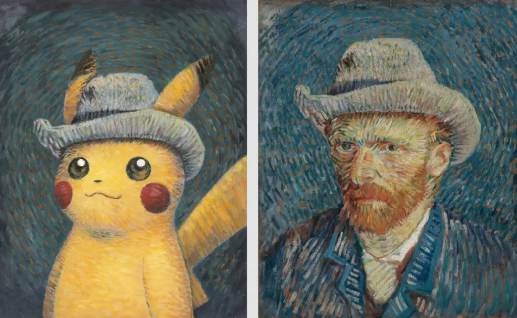 Pokemon TCG Van Gogh Comparison