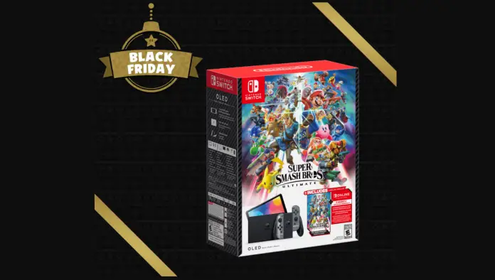 Nintendo Switch Oled Super Smash Bros Ultimate bundle