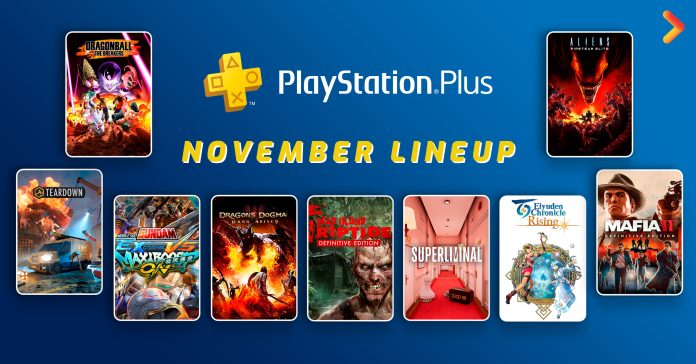 PS Plus free games lineup for November
