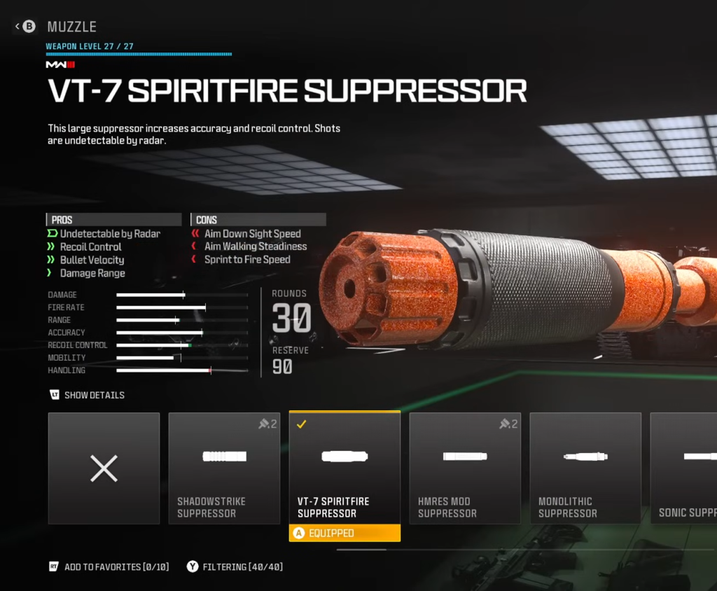 vt-7 spiritfire suppressor in mw3
