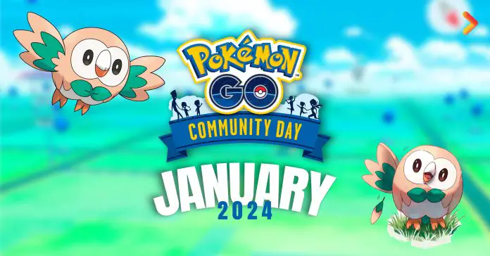 Rowlet Community Day January 2024 Pokemon GO