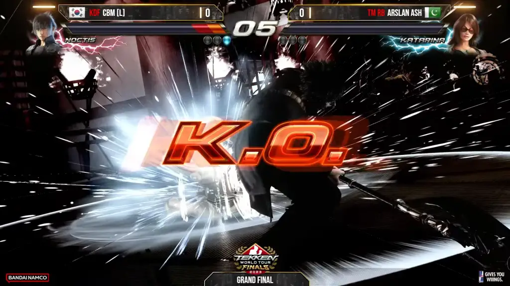 CMB wins round 1 with Noctis' Rage Art in the Grand Finals Round 1 of Set 1