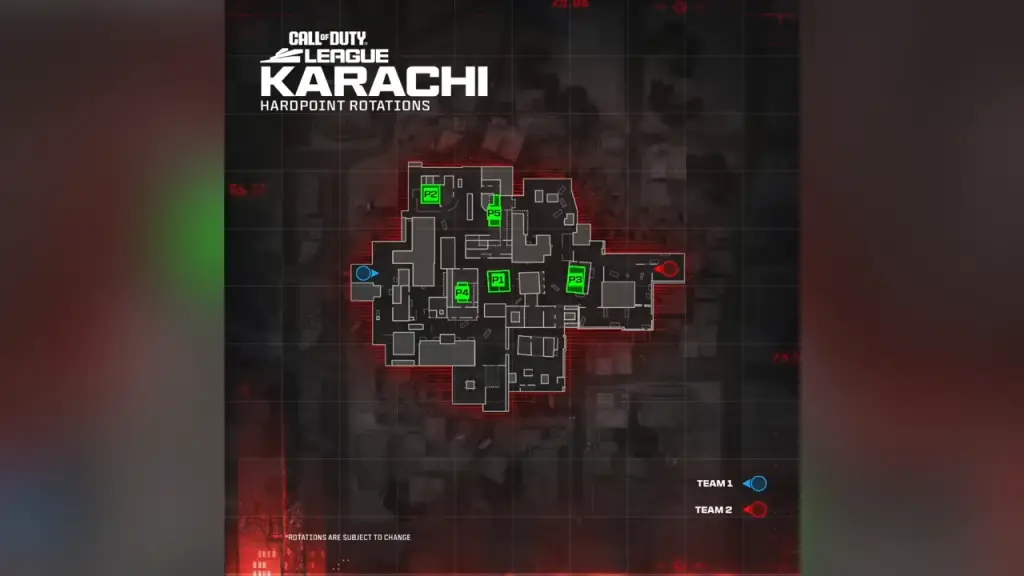 MW3 Competitive Play Map Roster - Karachi