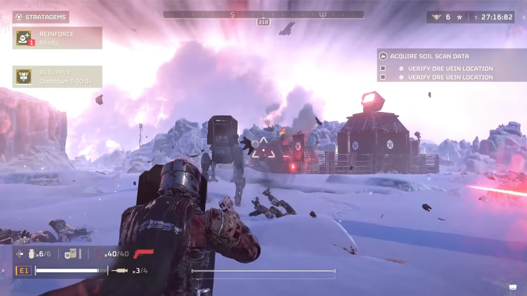Killing Scout Striders in Helldivers 2