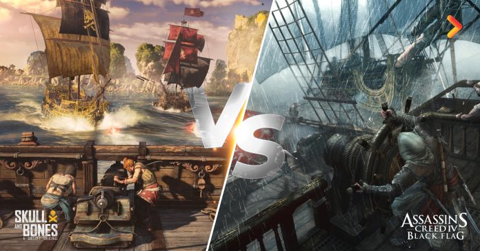 Skull & Bones and Assassin's Creed IV (AC IV) Black Flag comparison.