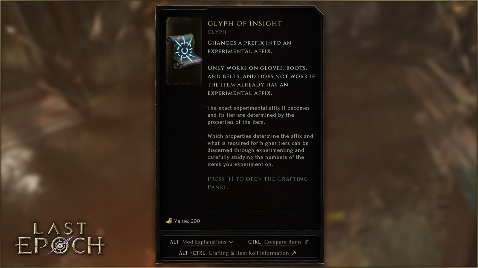 How To Get Glyphs of Insight Last Epoch