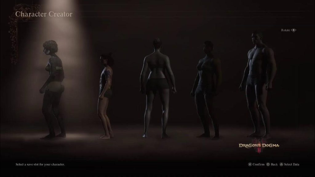 New and even more diverse selection of body types in Dragon's Dogma II.