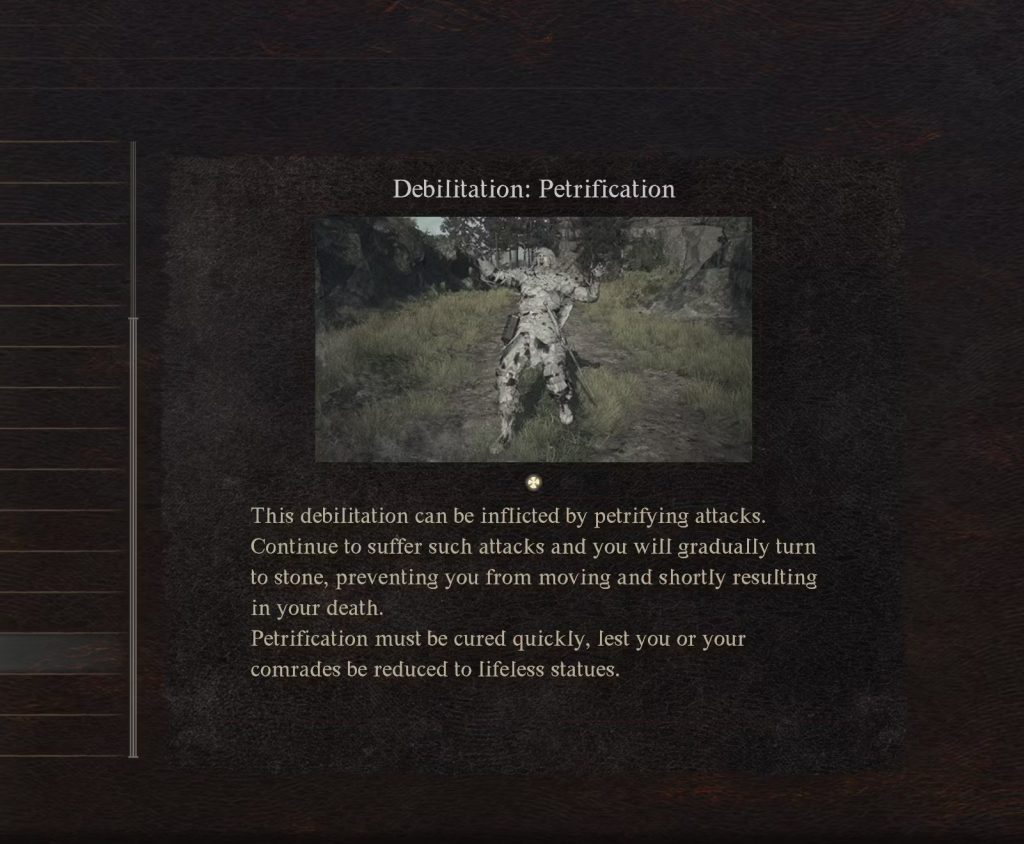 Petrifaction is one of the most horrifying debilitations in Dragon's Dogma II.
