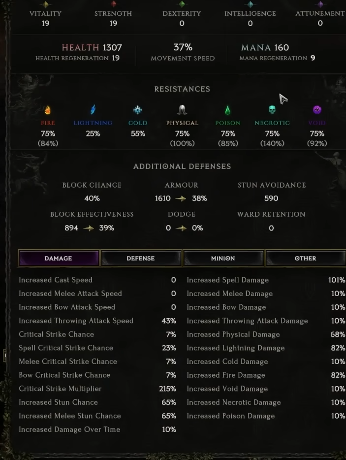 Last Epoch Character Stats Need To Focus on Physical Stats - Last Epoch How To Skip Campaign