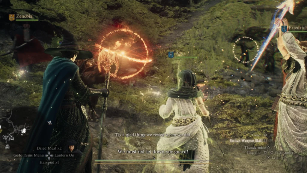Mage Spells need more variety in Dragon's Dogma II, bring it up in the survey.