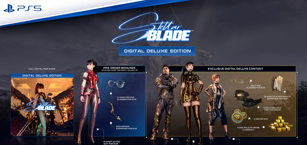 The deluxe edition of Stellar Blade is hype worthy.