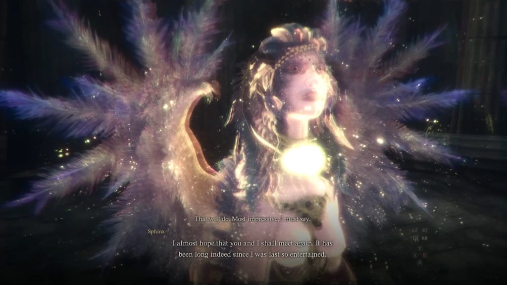 The Sphinx Defeated in Dragon's Dogma 2.