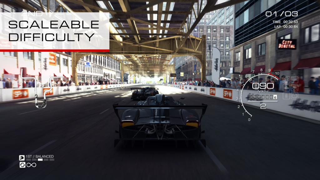 You'll love the adjustable difficulty in GRID Autosport.