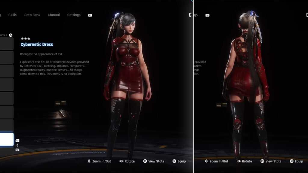 The extra unlockable outfits for EVE in Stellar Blade make the game's review biased cause we like pretty things. Sue us~